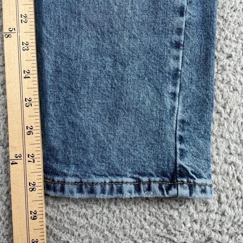 Levi's Jeans Mens 30x30 Blue 502 Regular Taper Distressed Stretch 29507-1117